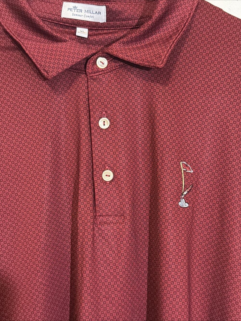 Peter Millar Summer Comfort Florida State FSU Seminoles Tiebreaker Polo XL